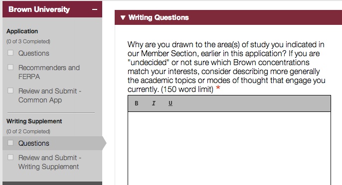 Max length of common app essay