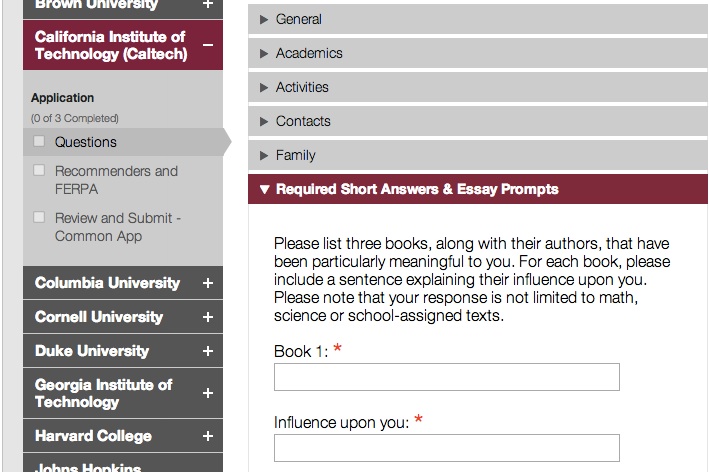 2014 08 Common App Cal Tech